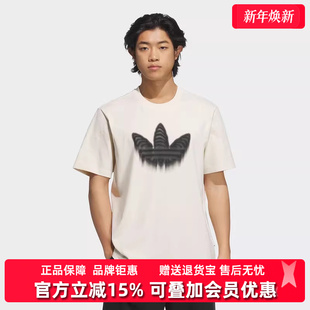 SKELETON 新款 TR运动T恤JZ7045 2025夏季 Adidas阿迪达斯三叶草男装