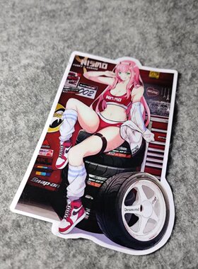 日漫画二次元反光贴老婆酱改装汽车摩托贴纸痛车小窗车贴D2394