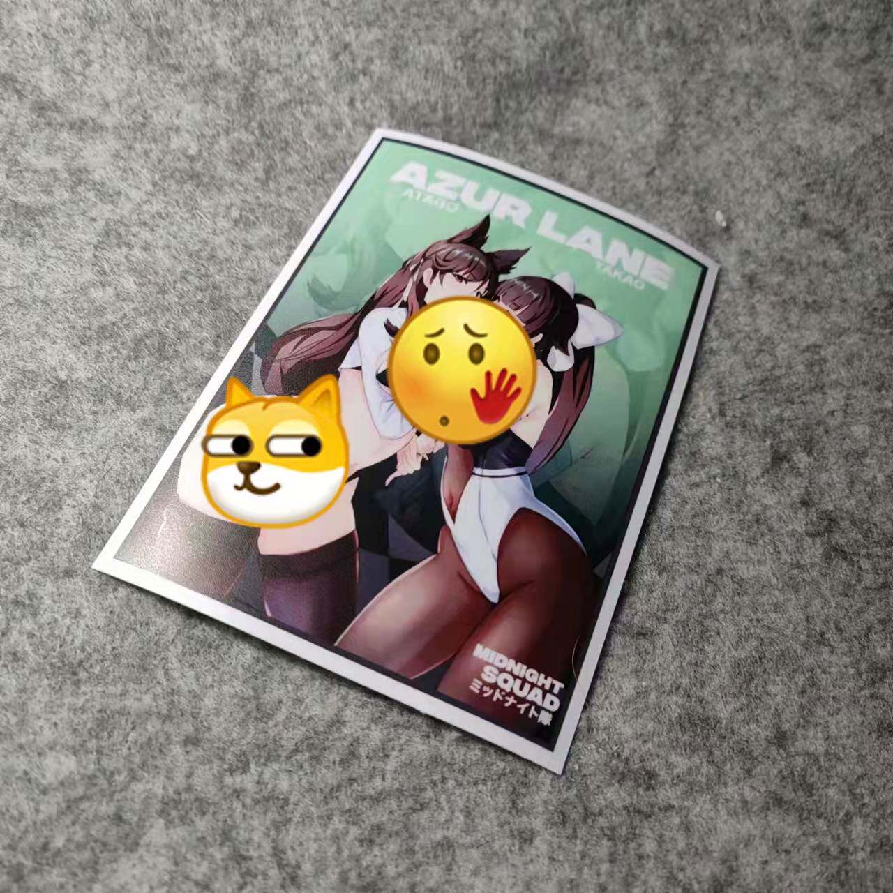 二次元猫系女孩改装车机车摩托个性贴滑板卡通遮痕个性车贴d2151