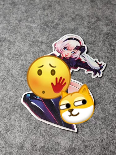 性感时尚美女二次元车贴画日漫划