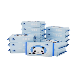 凯儿得乐萌趣小湿巾婴儿手口专用15包装超柔无酒精随身便携湿巾纸