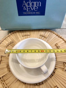 51日本亚当夏娃Adam 全新蛋壳瓷原盒 Eve五客咖啡杯打包福利价