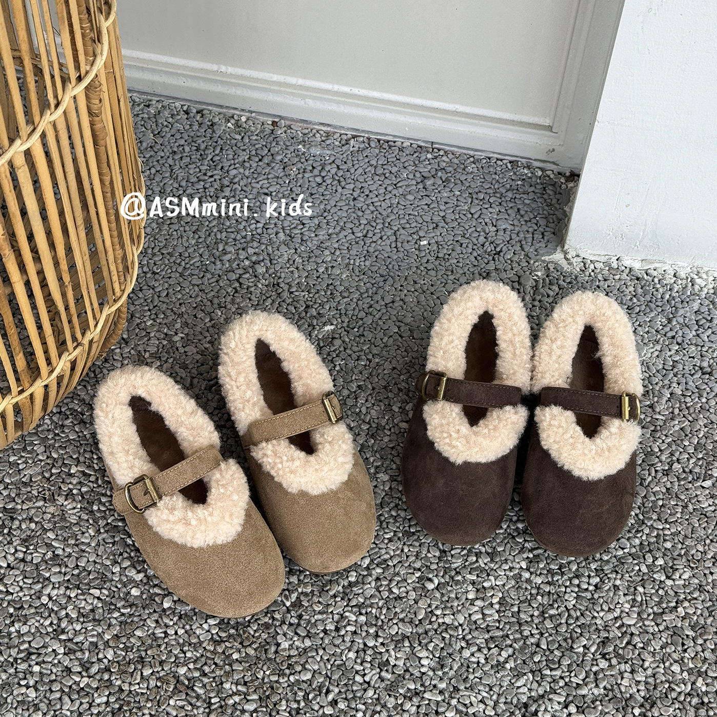 女童加绒公主鞋2025冬季新款儿童毛口保暖棉鞋一字扣洋气毛毛鞋