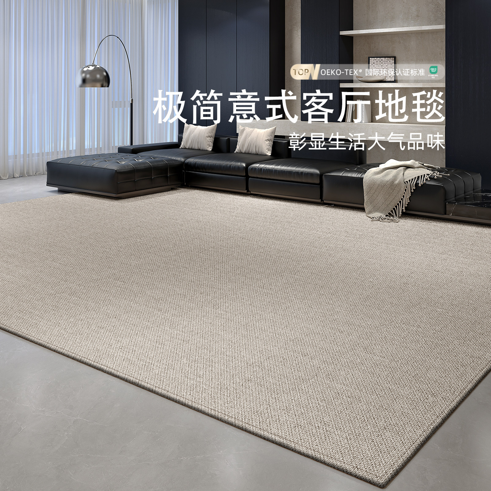 地毯客厅2026新款轻奢高级感免洗可擦卧室加厚防水地垫家用摄影棚