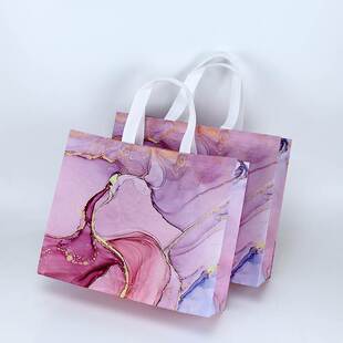 新款无纺布手提袋彩墨画女装袋服装袋购物袋礼品袋定做袋子印LOGO