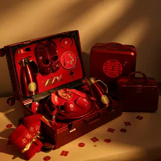 新娘结婚行李箱结婚用品大全陪嫁拉杆箱新娘嫁妆新婚嫁妆陪嫁套装
