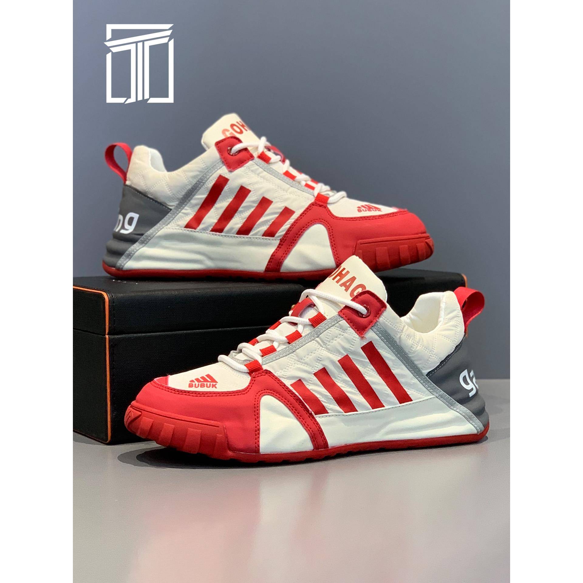 香港ITUN7G冬季2025新款男鞋软底耐磨运动鞋皮面加绒时尚休闲鞋子