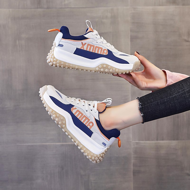 香港阿甘鞋内增高6CM橡胶软底老爹鞋防滑爬山鞋轻便跑步鞋女