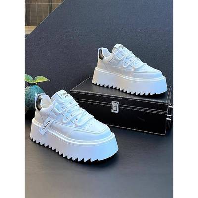 颜值品质兼备Minimalism Aquaman低帮超厚底小白鞋男内增高休闲鞋