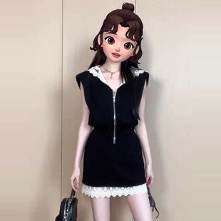 欧洲站2025夏季 两件套 小众套装 裙女洋气减龄显瘦遮肉漂亮炸街时尚