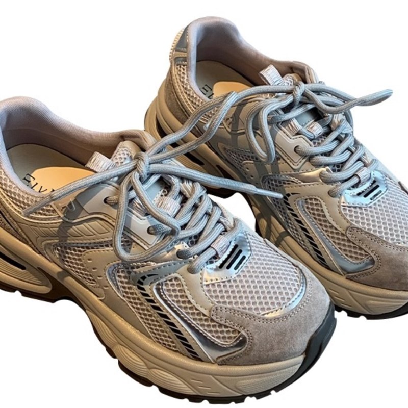 ZaSaFran~新款!厚底5cm网面透气老爹鞋女百搭轻便运动休闲鞋