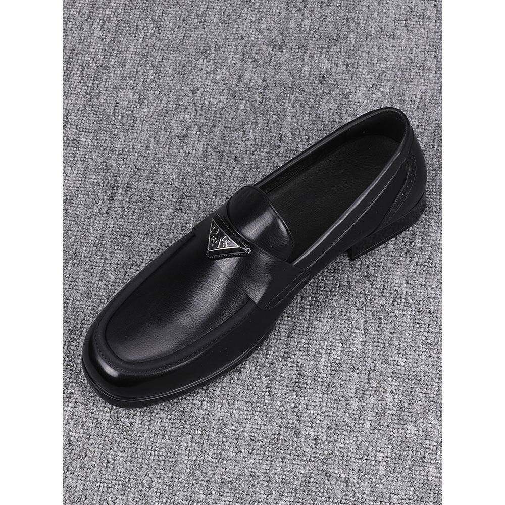 头层牛皮男鞋时尚新款透气纯皮休闲皮鞋男款真皮潮鞋商务轻奢潮流