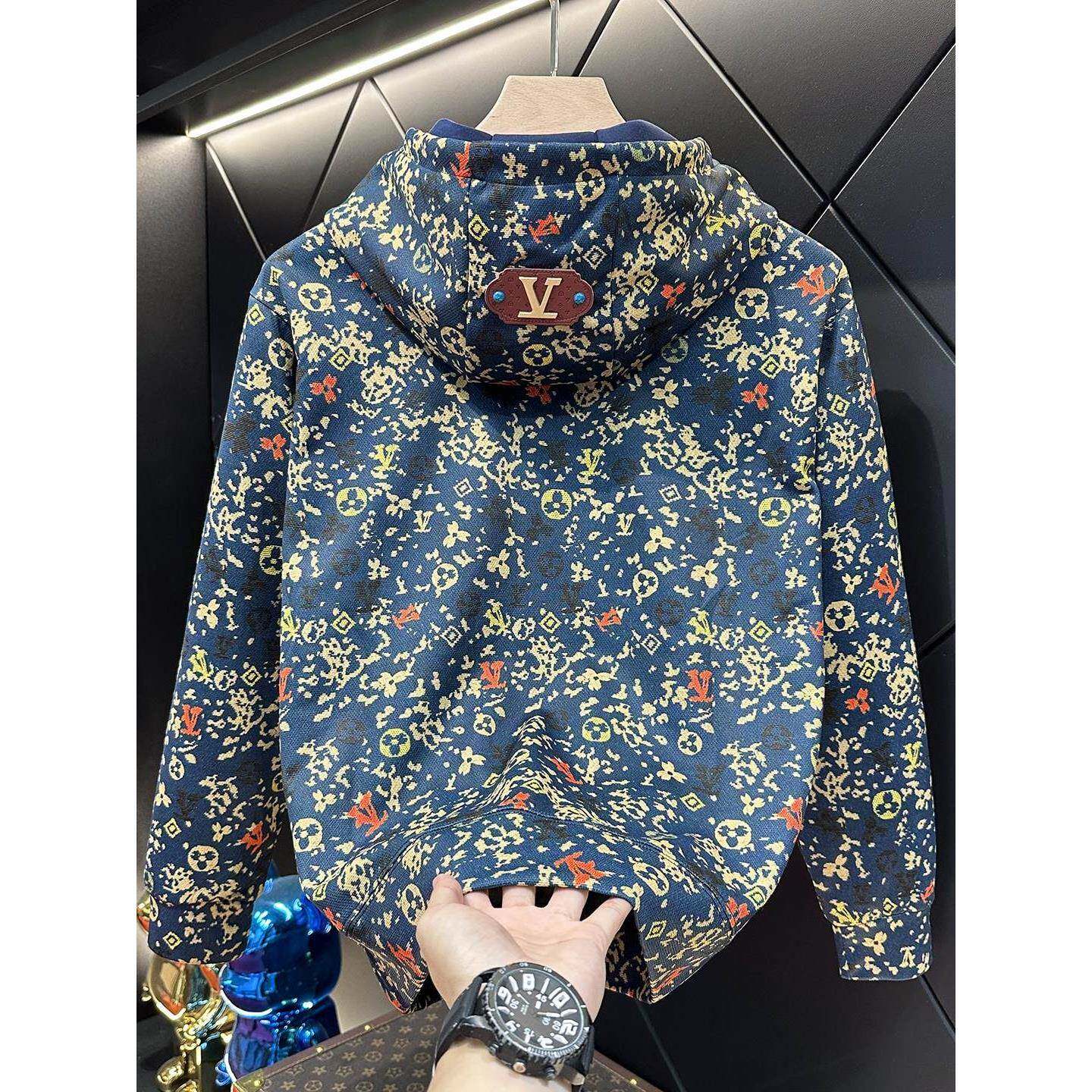 Mostarsea~轻奢时尚连帽卫衣男秋季新款休闲百搭潮牌宽松长袖上衣