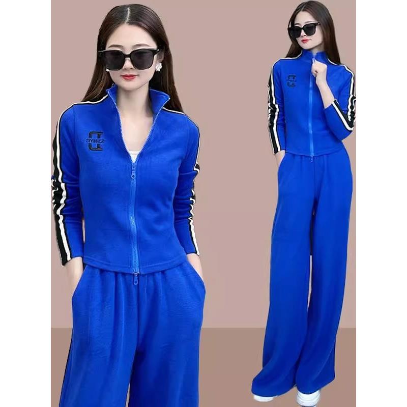 香港TIMO运动服套装女士时尚洋气春秋休闲运动服两件套卫衣阔腿裤