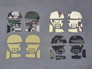 【生来兵骨】AMP拾音降噪耳机 迷彩伪装贴纸 靶场造型 国产面料