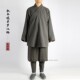 妮子秋冬罗汉褂僧服免绑腿套装 僧衣 男女款 冬季 出家人毛呢和尚服装