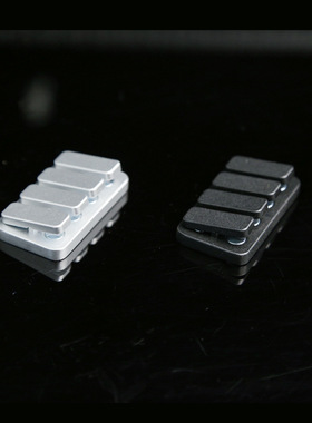 四键EDC跷跷板推牌锌合金啪啪币响币指尖按压钢琴节拍器指尖玩具