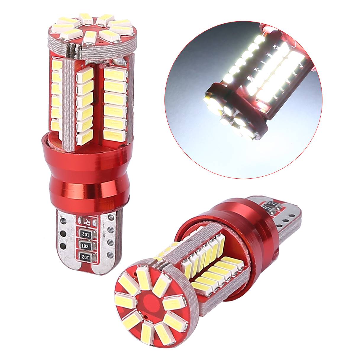 示宽灯改装汽车led透镜t10小灯泡超亮车外灯日行灯行车灯插泡通用