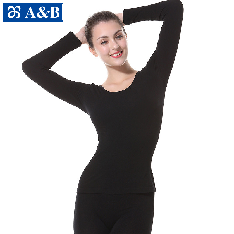 A＆B女士美体圆领紧身内衣套装