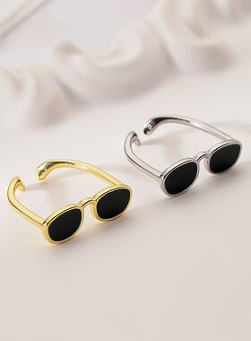 嘻哈复古搞怪墨镜戒指情