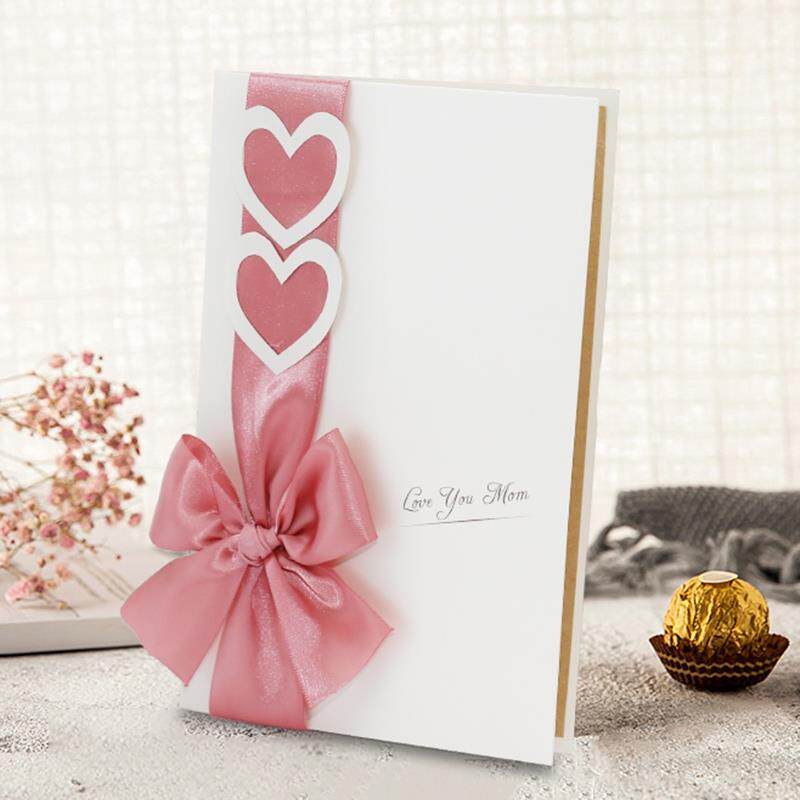 素雅爱心贺卡送妈妈生日38母亲节中秋男女朋友情人节礼物毕业老师
