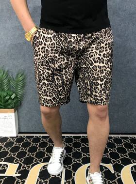 夏季潮牌男生港风嘻哈豹