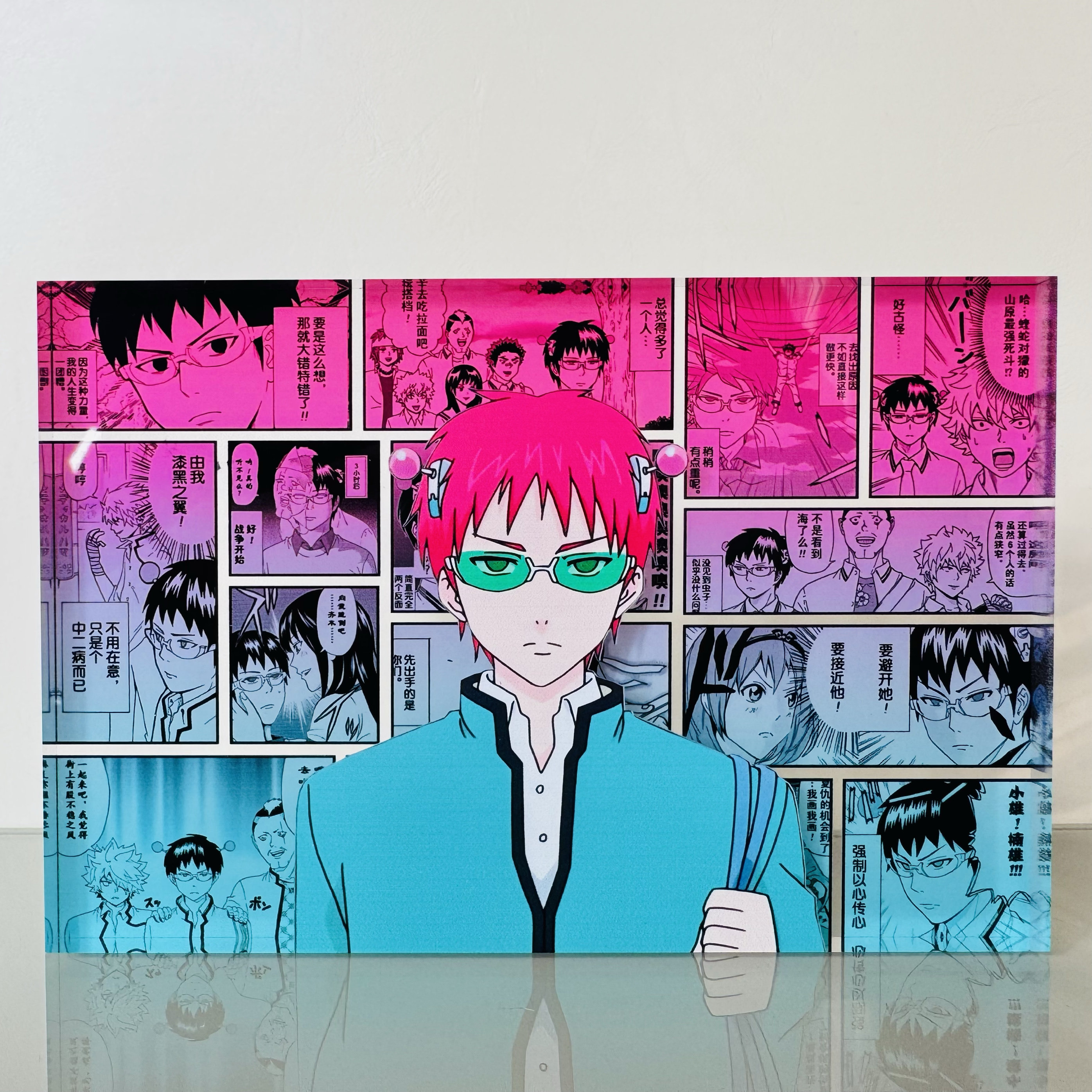 齐木楠雄的灾难动漫周边定制二次元桌面摆件漫画立牌卡通亚克力砖