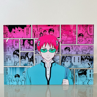 齐木楠雄的灾难动漫周边定制二次元桌面摆件漫画立牌卡通亚克力砖