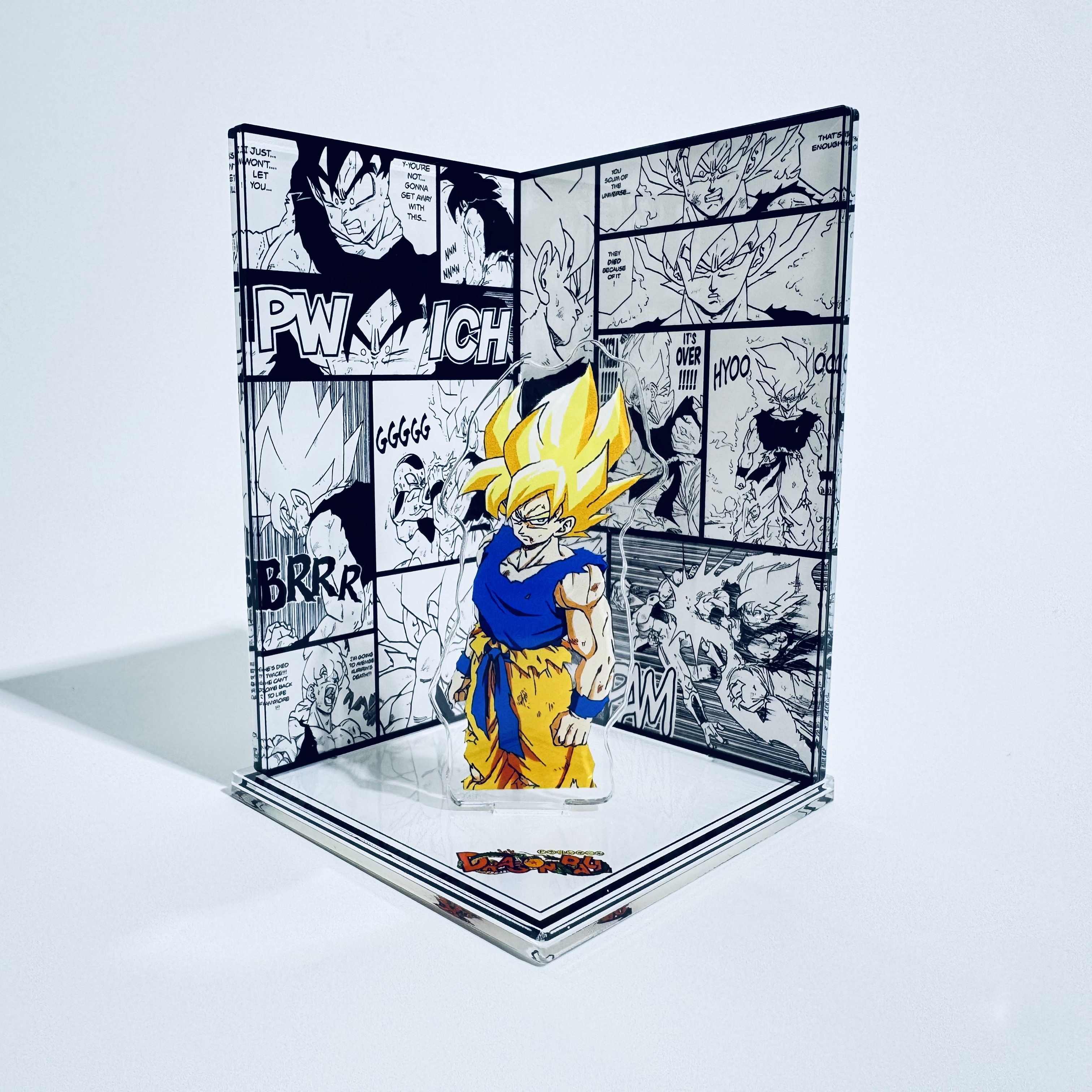 七龙珠漫画悟空贝吉塔手办周边摆件装饰礼物动漫亚克力三插立牌