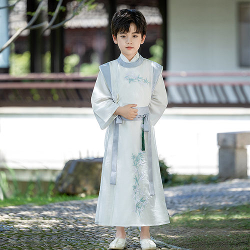 2025新款儿童汉服男童中国风男童汉服夏薄款古风帅气儿童汉服