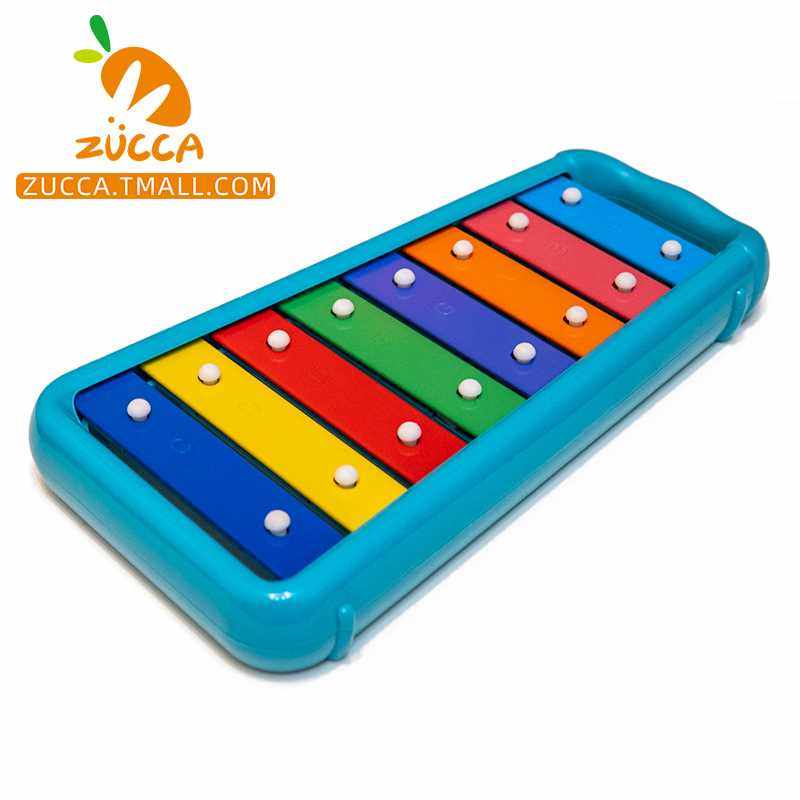 zucca全身安全儿童8音阶敲琴打击琴乐器玩具奥尔夫音乐早教12个月
