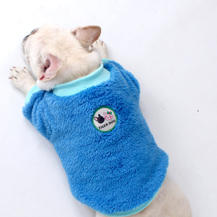 巴哥法斗加绒衣服宠物大码胖狗斗牛衣服加绒加厚秋冬装保暖狗衣服