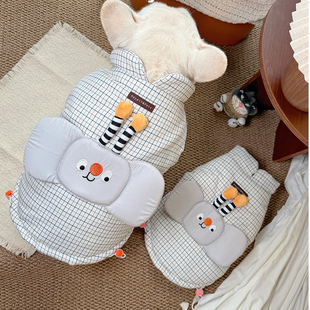 法斗衣服加厚马甲巴哥棉服冬季狗马甲棉衣保暖外套可爱立体胖狗服