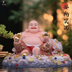 弥勒佛菩萨佛像汉白玉大肚佛