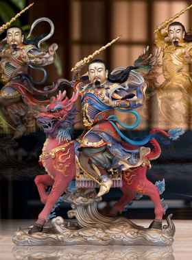 全铜九天应元雷声普化天尊神像