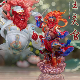 汉白玉王灵官神像火神护法三眼都天大灵官家用供奉王天君佛像摆件