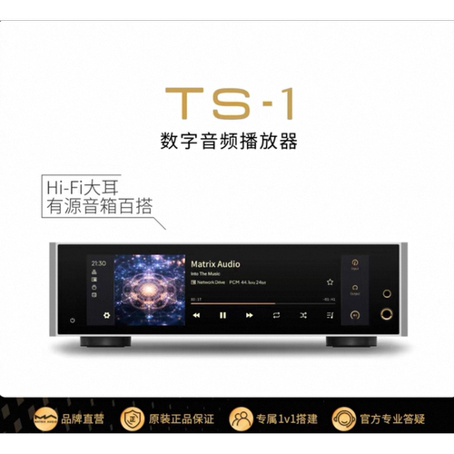 矩声Matrix Audio TS-1 数字音频播放器 数播解码耳放双飞秒时钟