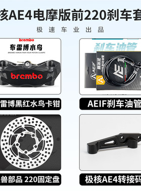 布雷博水鸟卡钳改装适用九号MZ M95C E80C E125 M395C极核AE5刹车