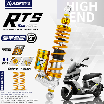 阿尔法RTS倒置后减震适用九号M5