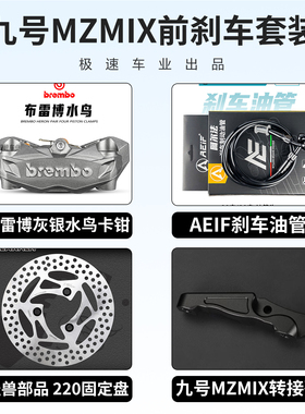 布雷博水鸟卡钳改装适用九号MZ M395C M95 DZ NXT 极核AE5前刹车