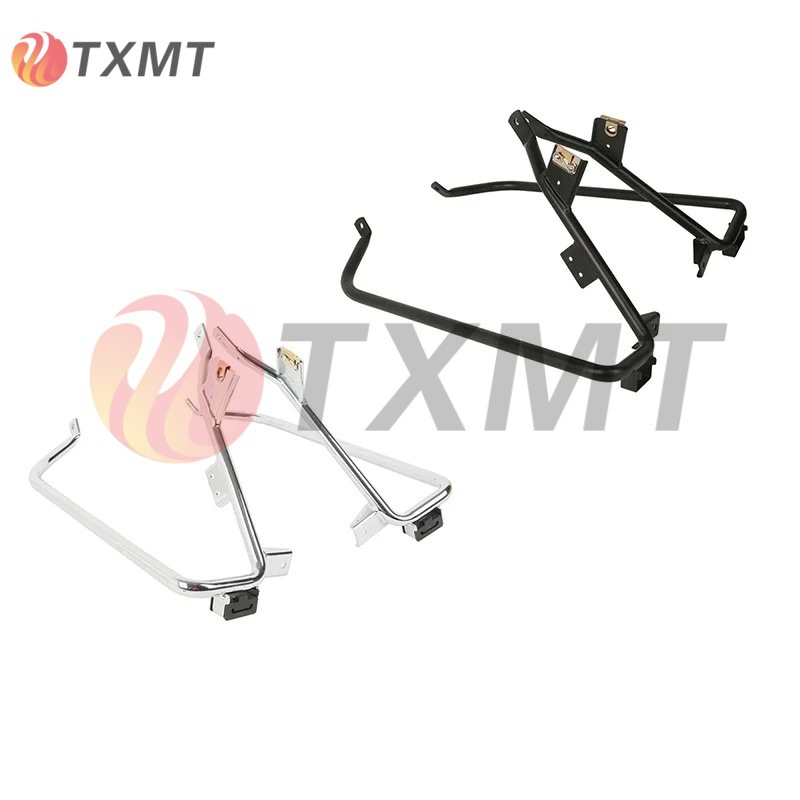 适用哈雷路王街道大滑翔改装后边箱后保险杠尾箱护杠支架09-13年