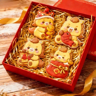 2026新年春节马年中式跨年事福翻糖糖霜饼干