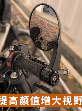 春风250clc摩托车手把镜闪300灰石tr300黑旗500后视镜CU金吉拉250