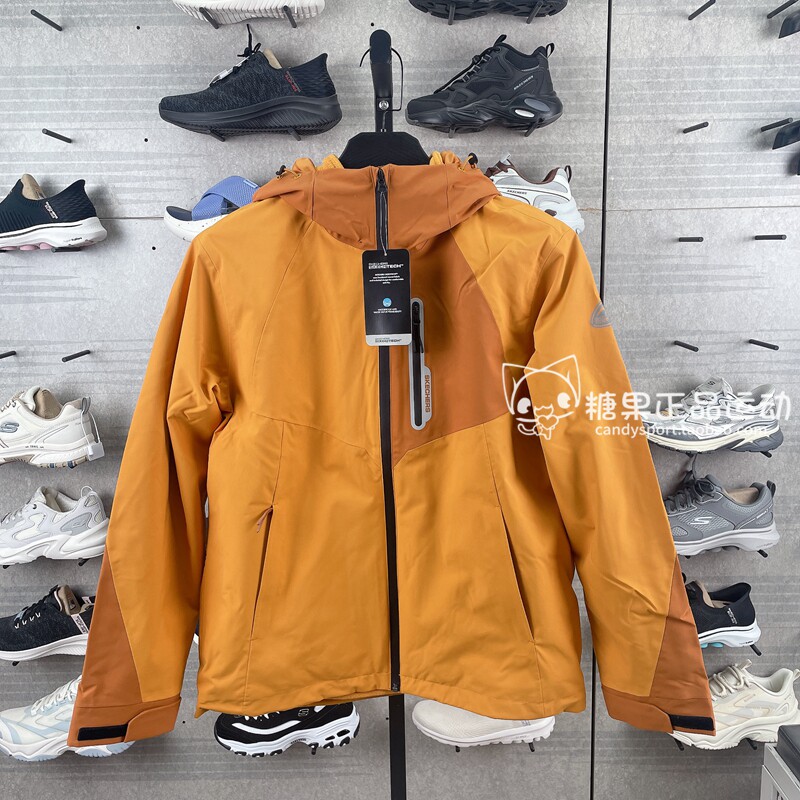 代购斯凯奇男款秋冬百搭保暖三合一摇粒绒梭织冲锋衣外套L324M150
