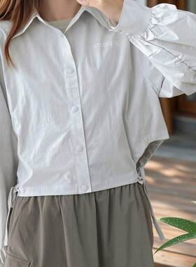 安踏冰肤女装夏季新款舞蹈翻领套头单风衣时尚宽松上衣162528607