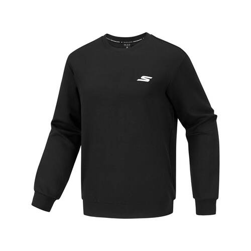 Skechers斯凯奇2026新款男士秋冬亲肤舒适针织套头卫衣P126M029
