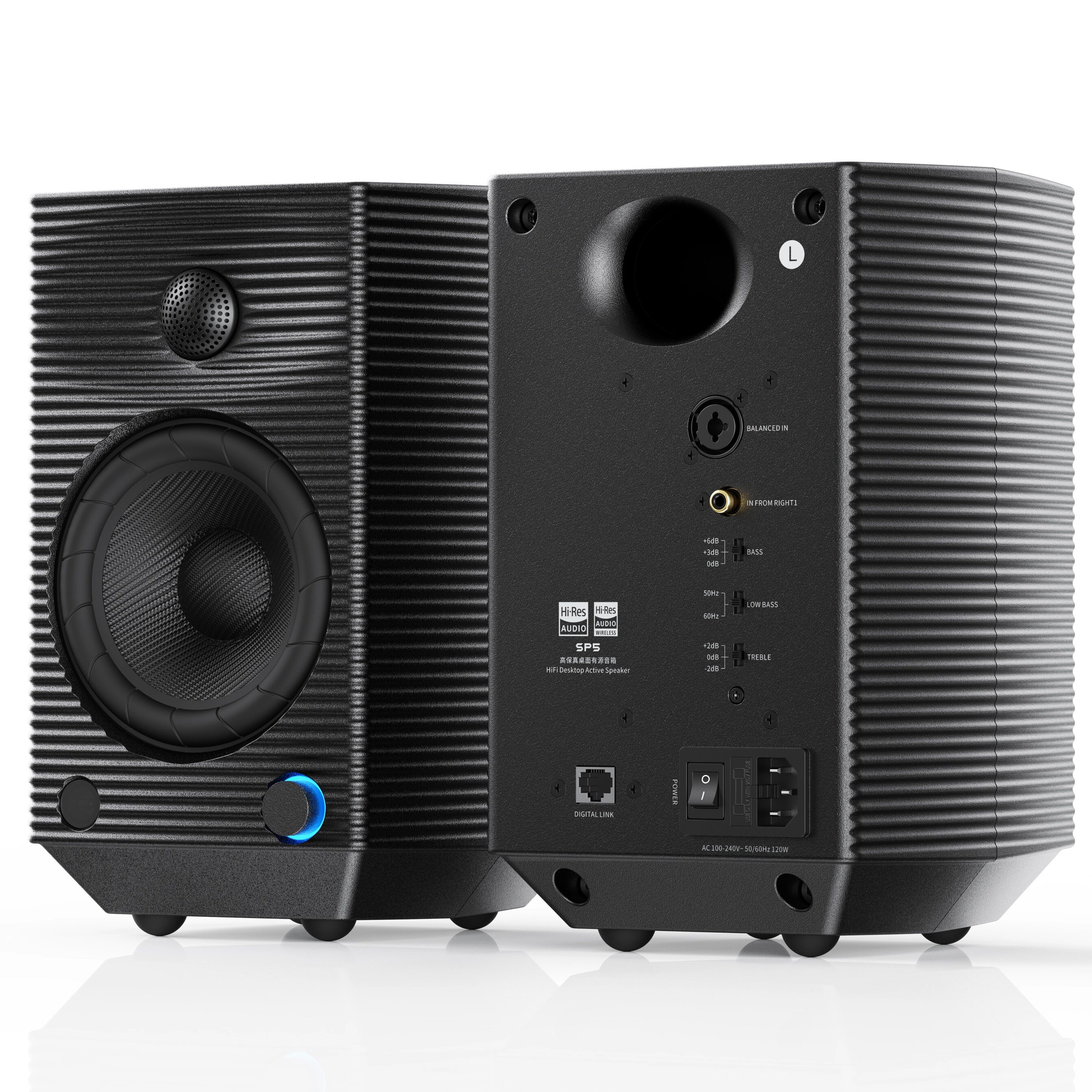 FiiO/飞傲SP5专业发烧级hifi有源高保真高端电脑监听蓝牙音箱音响