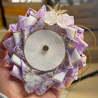 吧唧托蓝色系手作复古洛丽塔谷美填充配饰二次元痛包华丽款徽章托