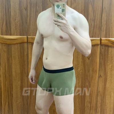 加大囊袋螺纹三角裤GTOPXMAN