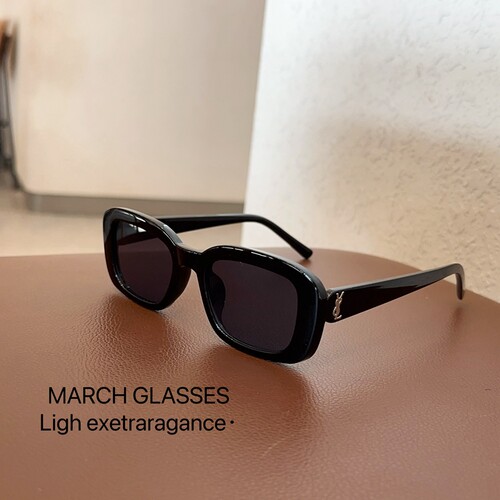 2024新款墨镜女高级感网红小方形太阳眼镜防紫外线凹造型拍照潮酷